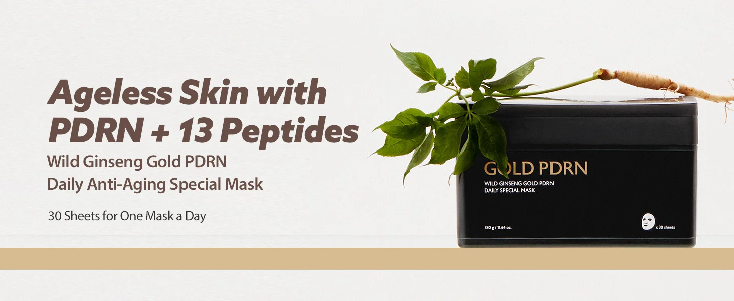 milktouch Wild Ginseng Gold PDRN Daily Special Mask 11.64 oz.(330g) x 30ea detail 1