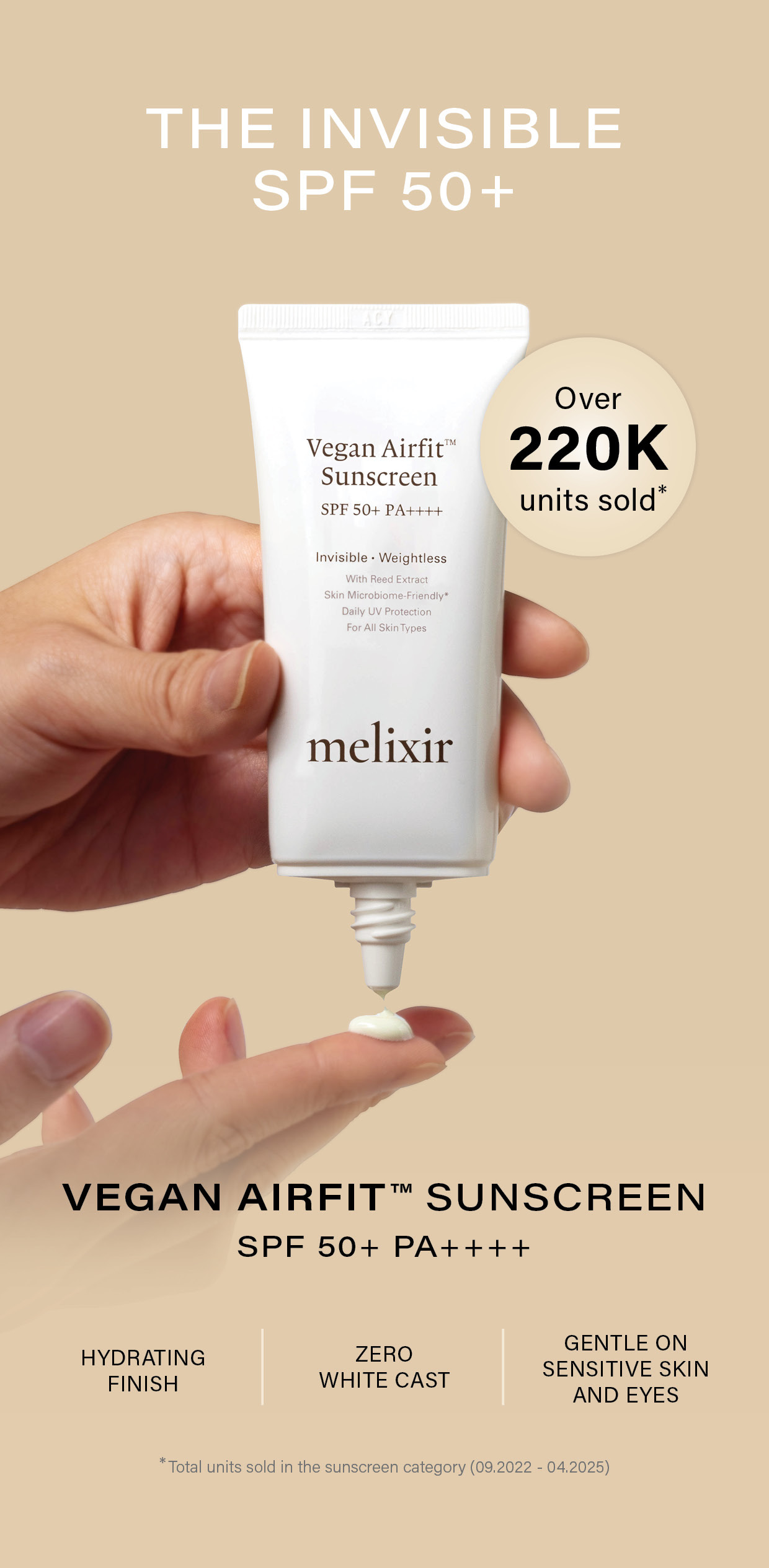 melixir Vegan Airfit Sunscreen (SPF 50+ PA++++) 50ml*2ea | OLIVE