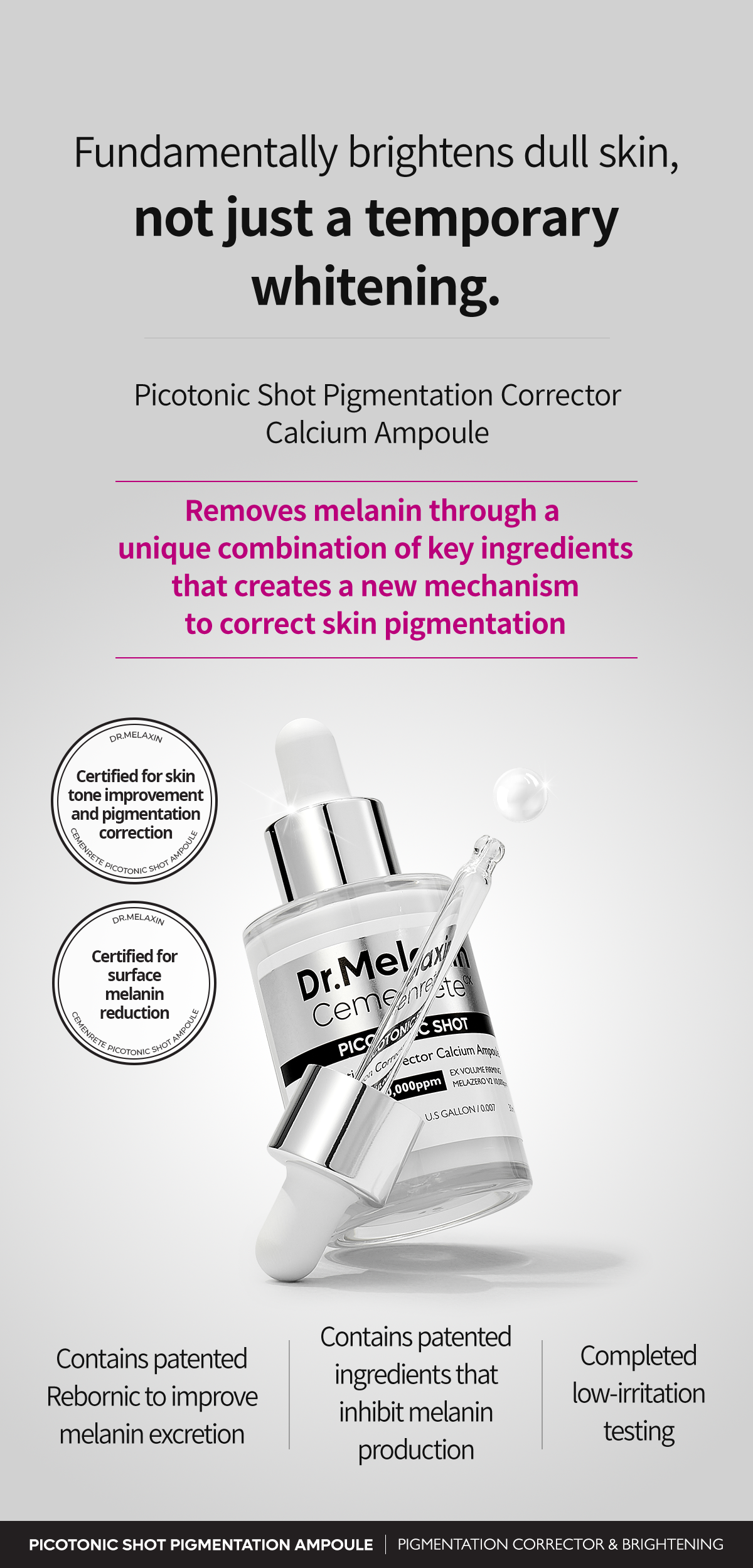 Dr.Melaxin Cemenrete Picotonic Shot Pigmentation Serum 30ml