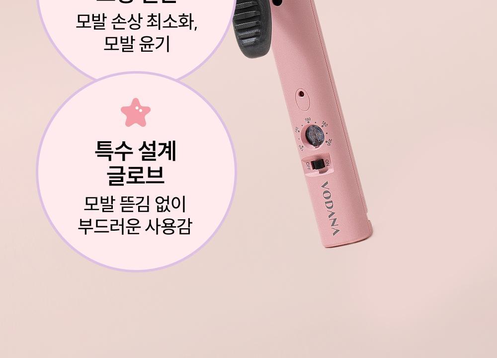 VODANA Glamwave Curling Iron 40mmパウダーピンク VODANA Glam Wave Hair Curling Iron 40mm Long Wave Curling | eBay