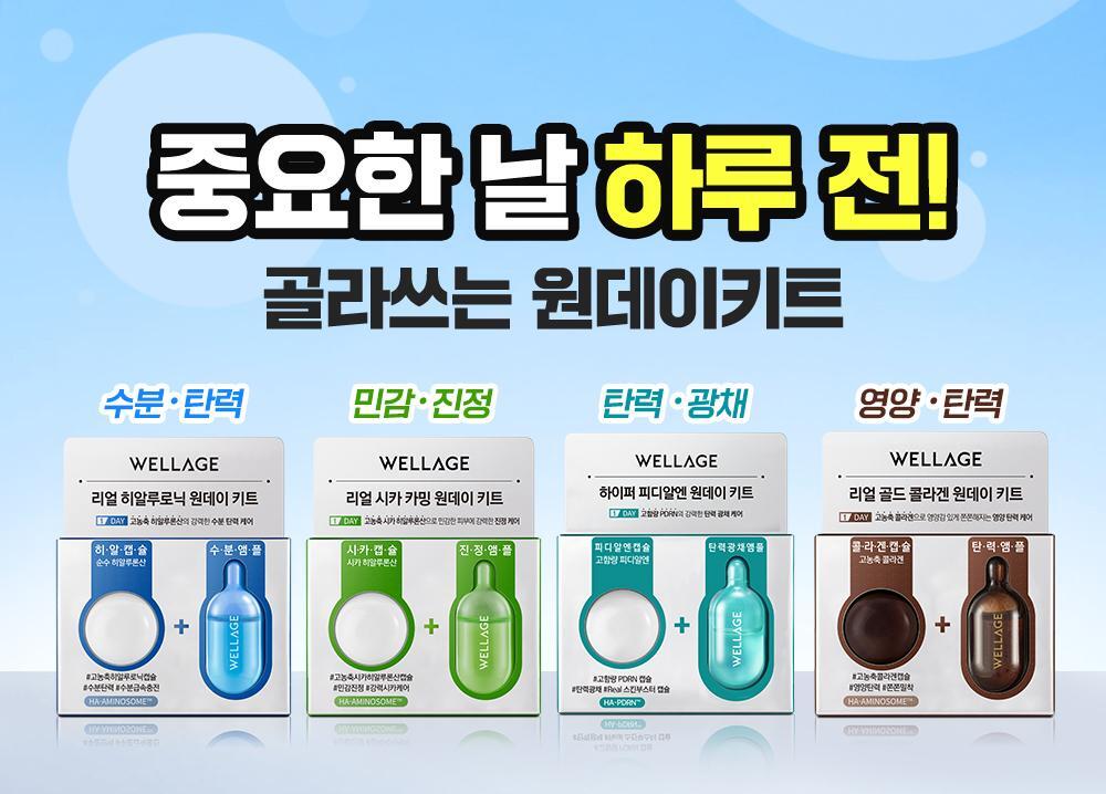 WELLAGE One Day Kit Capsule Ampoule 4 Types