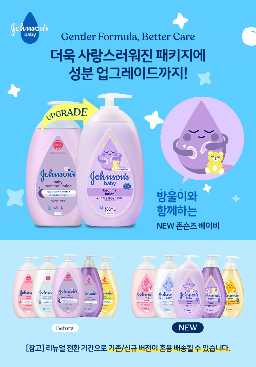 JOHNSON'S Baby Pink Lotion 500ml x 2ea