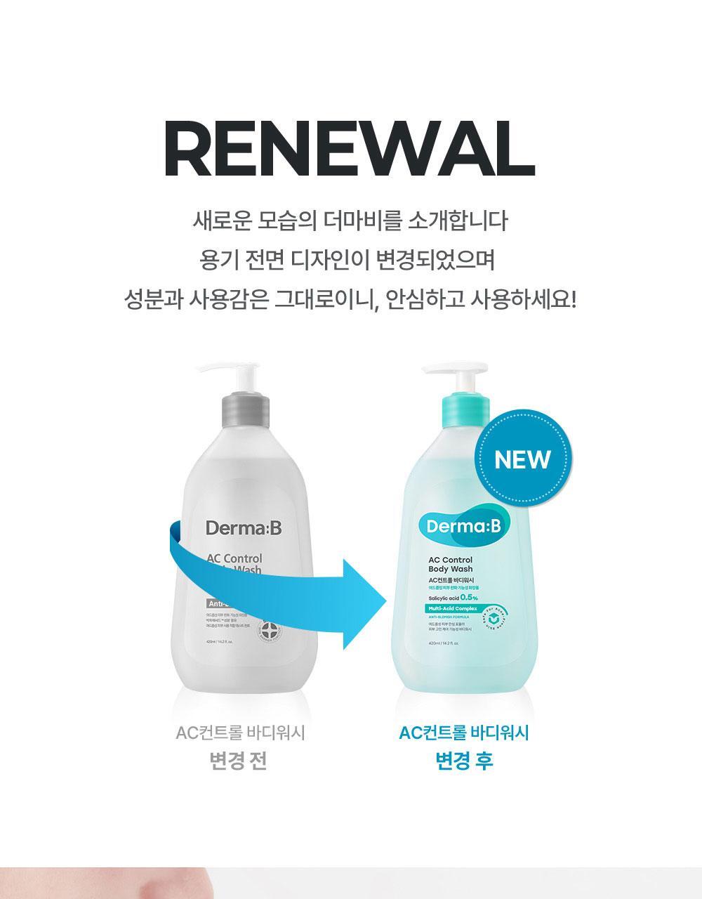 Derma:B AC Control Body Wash 420ml