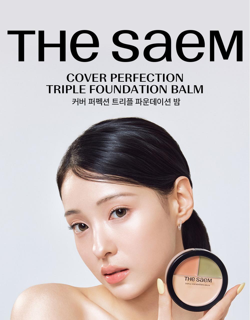 The Saem Cover Perfection Triple Foundation Balm 3 Colors