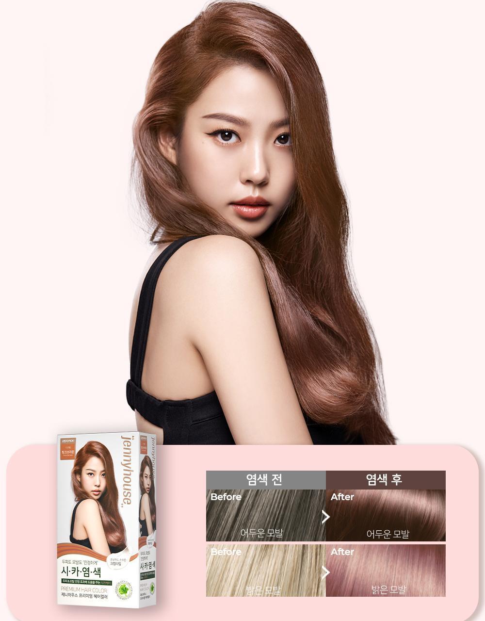 Jenny House Premium Hair Color 1+1 Set - Pink Brown Option – Allkmag