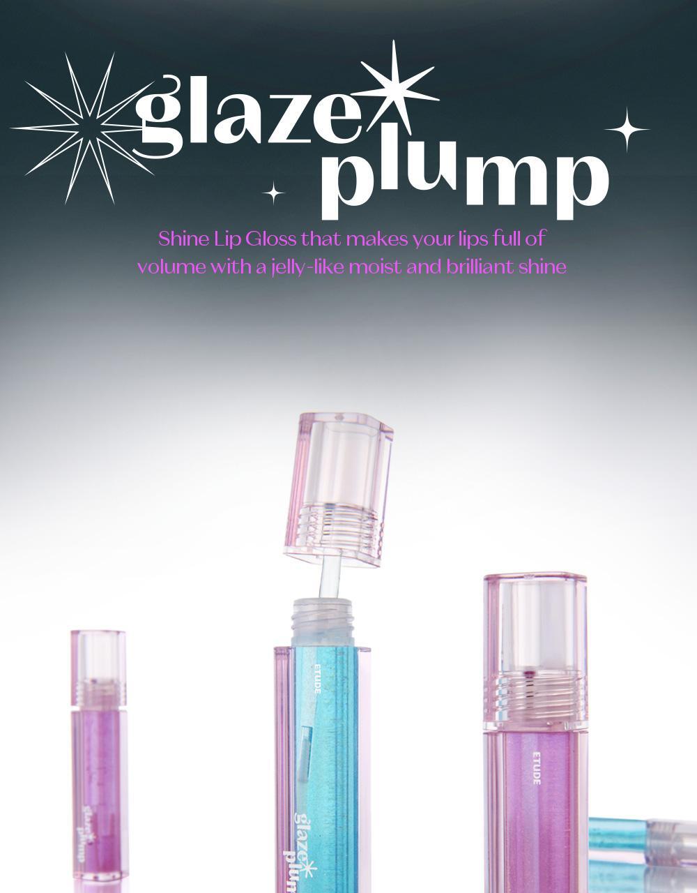 ETUDE Glaze Plump Gloss 3 Colors