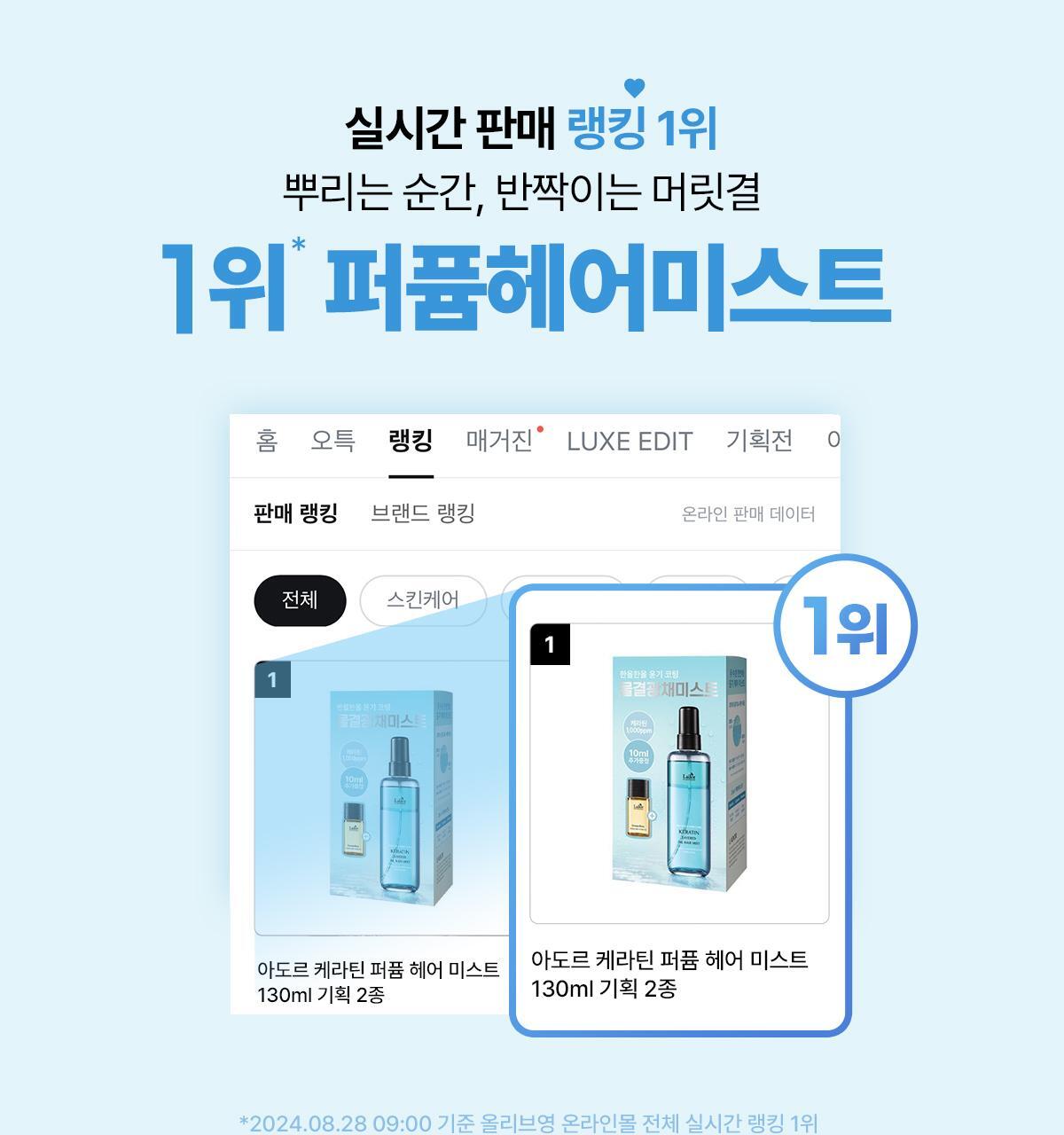 ador keratin fragrance fragrance hair mist 130ml planning 2 types