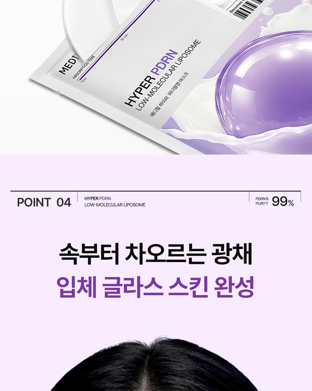 [凝胶面膜/4片] Mediheal Haipeo 面膜 4Jong (胶原蛋白/PDRN/玻尿酸/积雪草苷) source detail 25