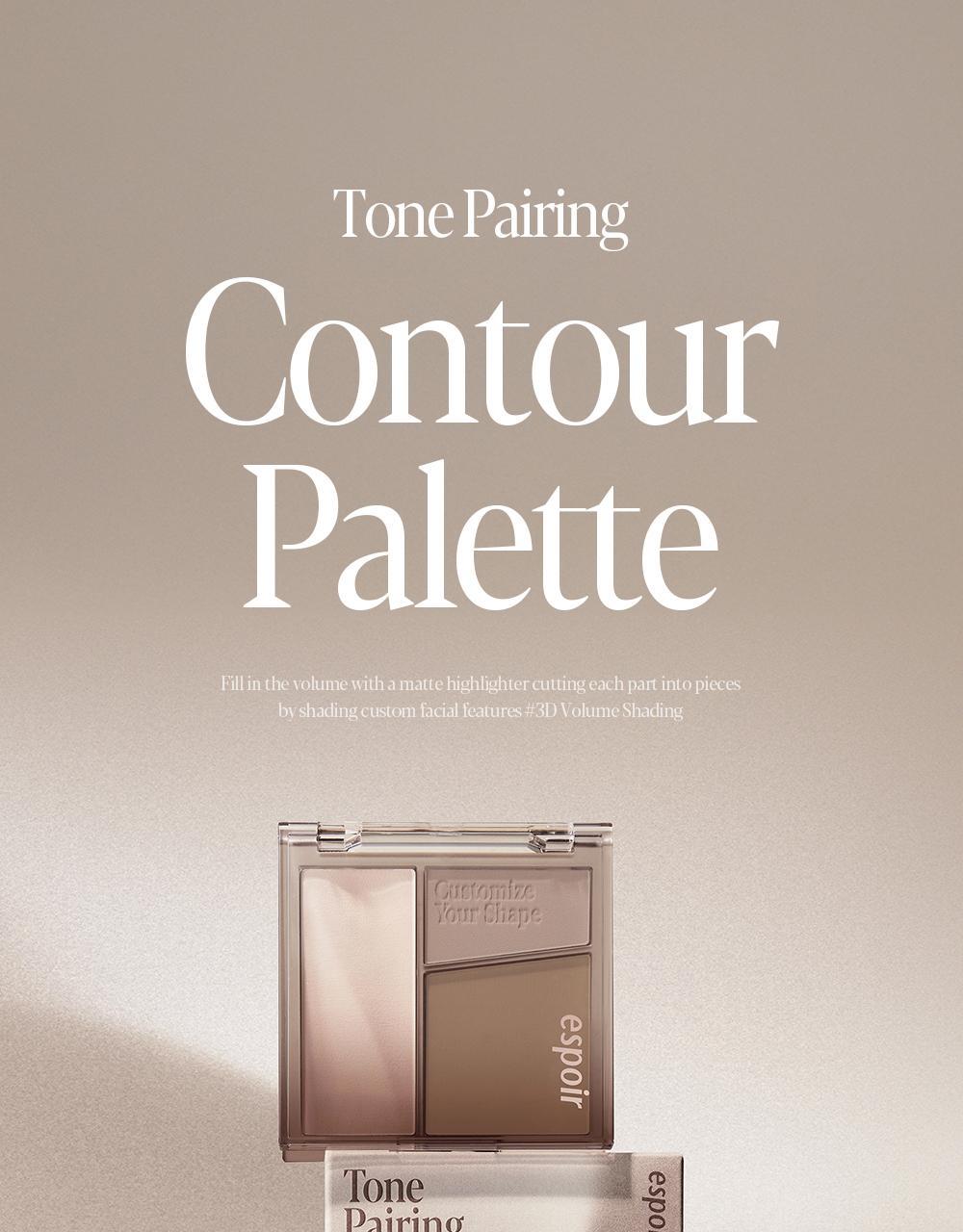 espoir Tone Pairing Contour Palette 10g No.2 Cool Gray 2-pack