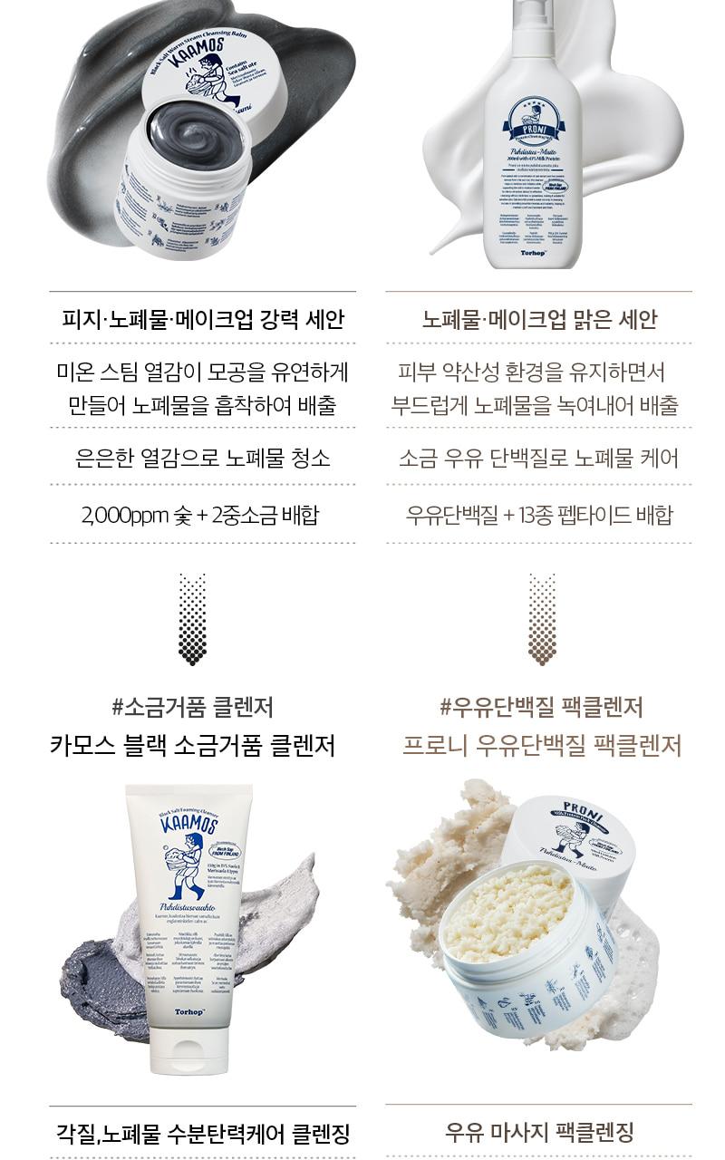 [Dandok/毛孔/Piji] Torhop Peuroni Sogeumuyu Danbaekjil 低刺激洁面乳油 200ml(+15ml) source detail 25