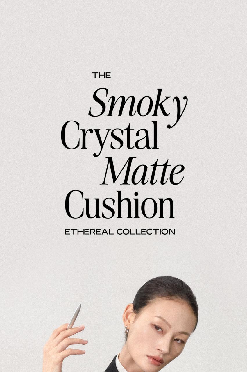 Pinbe Smoky Crystal Matte Cushion
