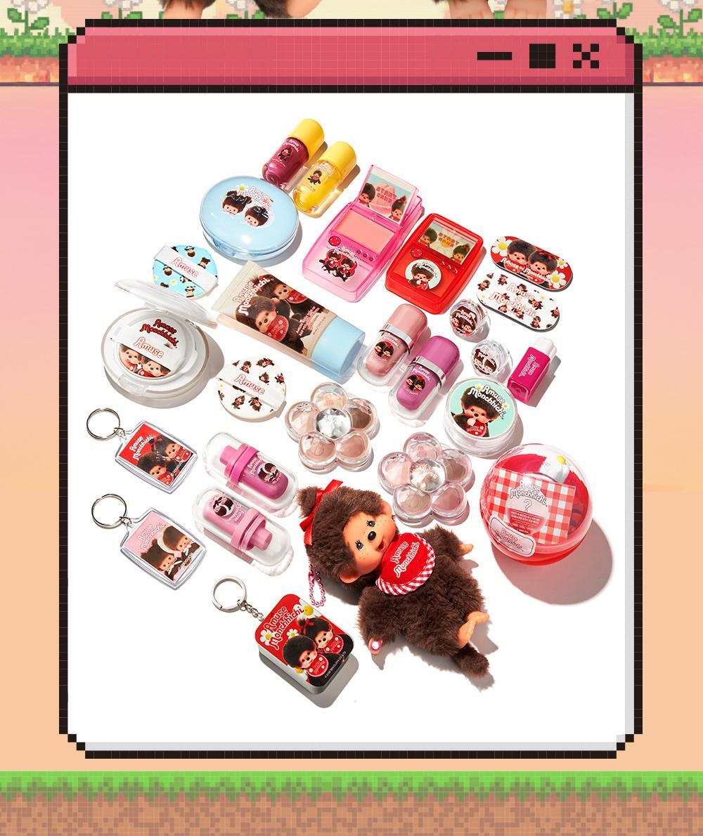 AMUSE X monchhichi] Quick Make up Mini Gacha Set