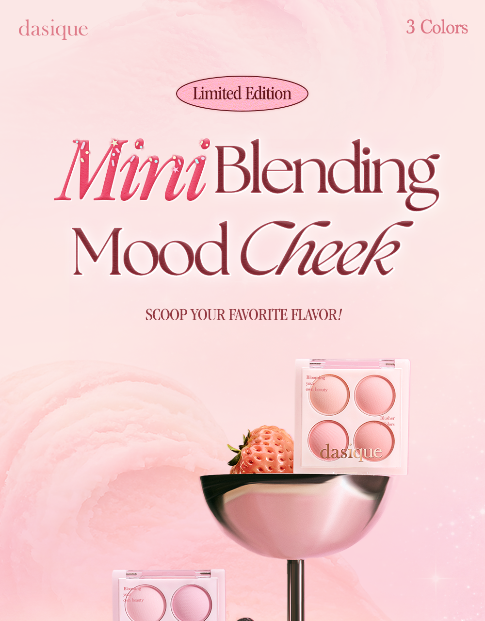 dasique Mini Blending Mood Cheek 3 Colors
