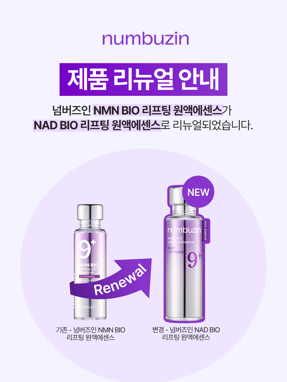 numbuzin No.9 Nad Bio Lifting Ampoule Essence 50ml