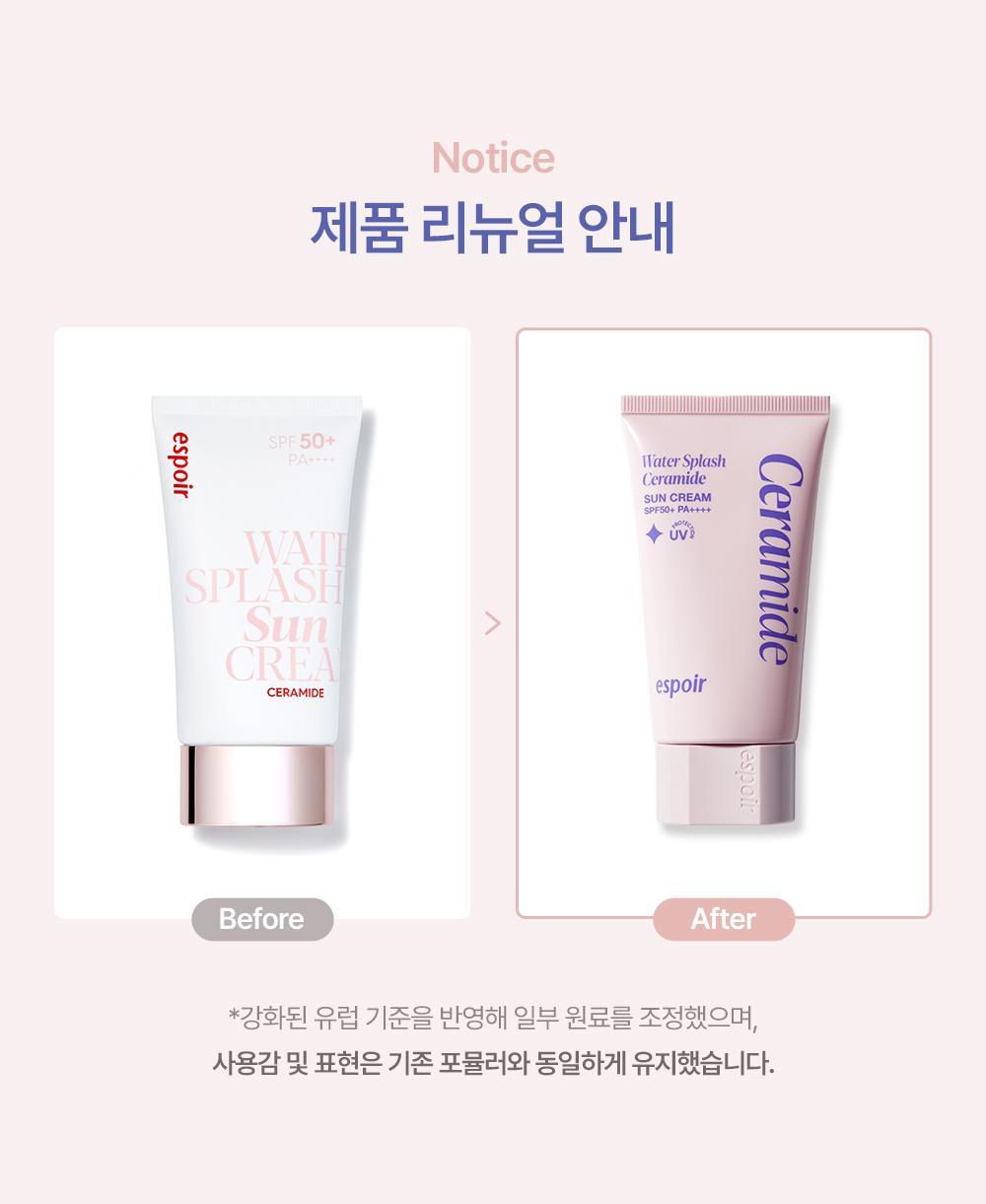 espoir Water Splash Sunscreen Ceramide 50ml