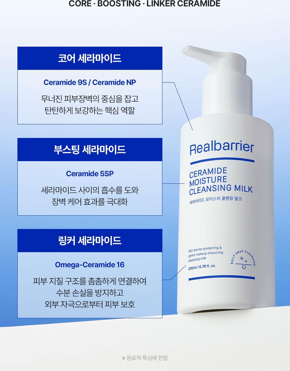 POINT 1 씻으면서 채우는 세라마이드 장벽 케어 세라마이드로 탄탄하게 피부장벽 보호