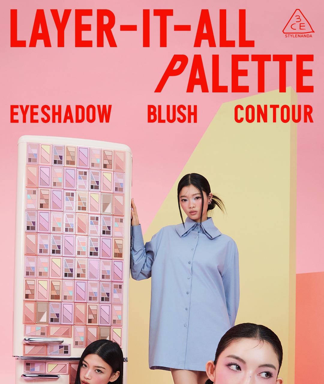 3CE Layer It All Eye Palette Nutty Brown