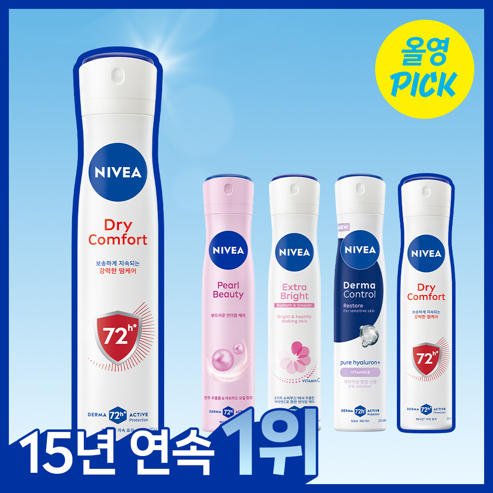 7 types of Nivea deodorant spray