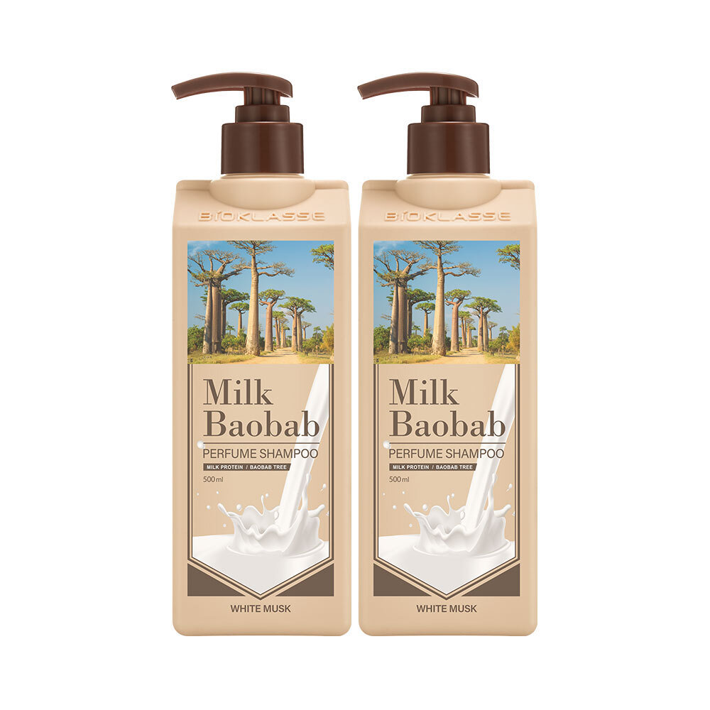 Milk Baobab Perfume Shampoo White Musk Double Special (500ml+500ml)