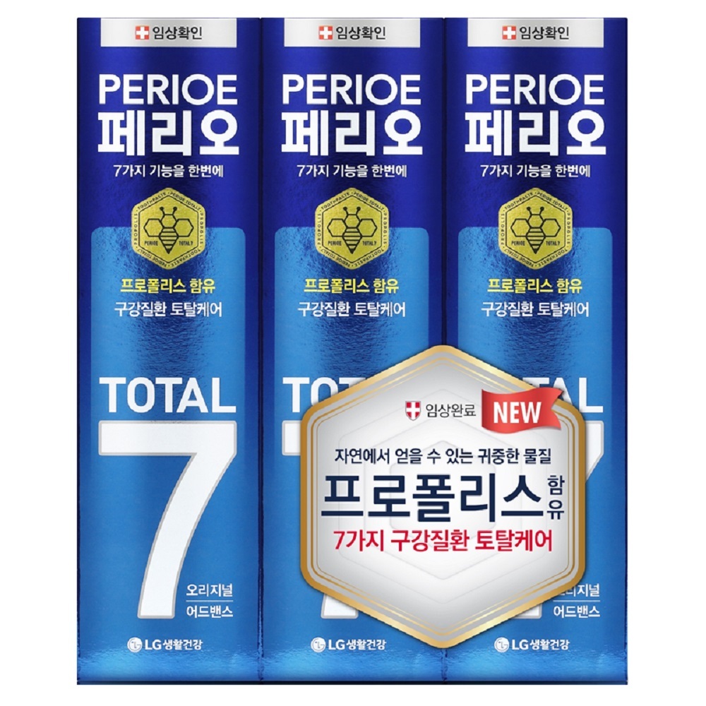 페리오 토탈7 오리지날 120g 3개입