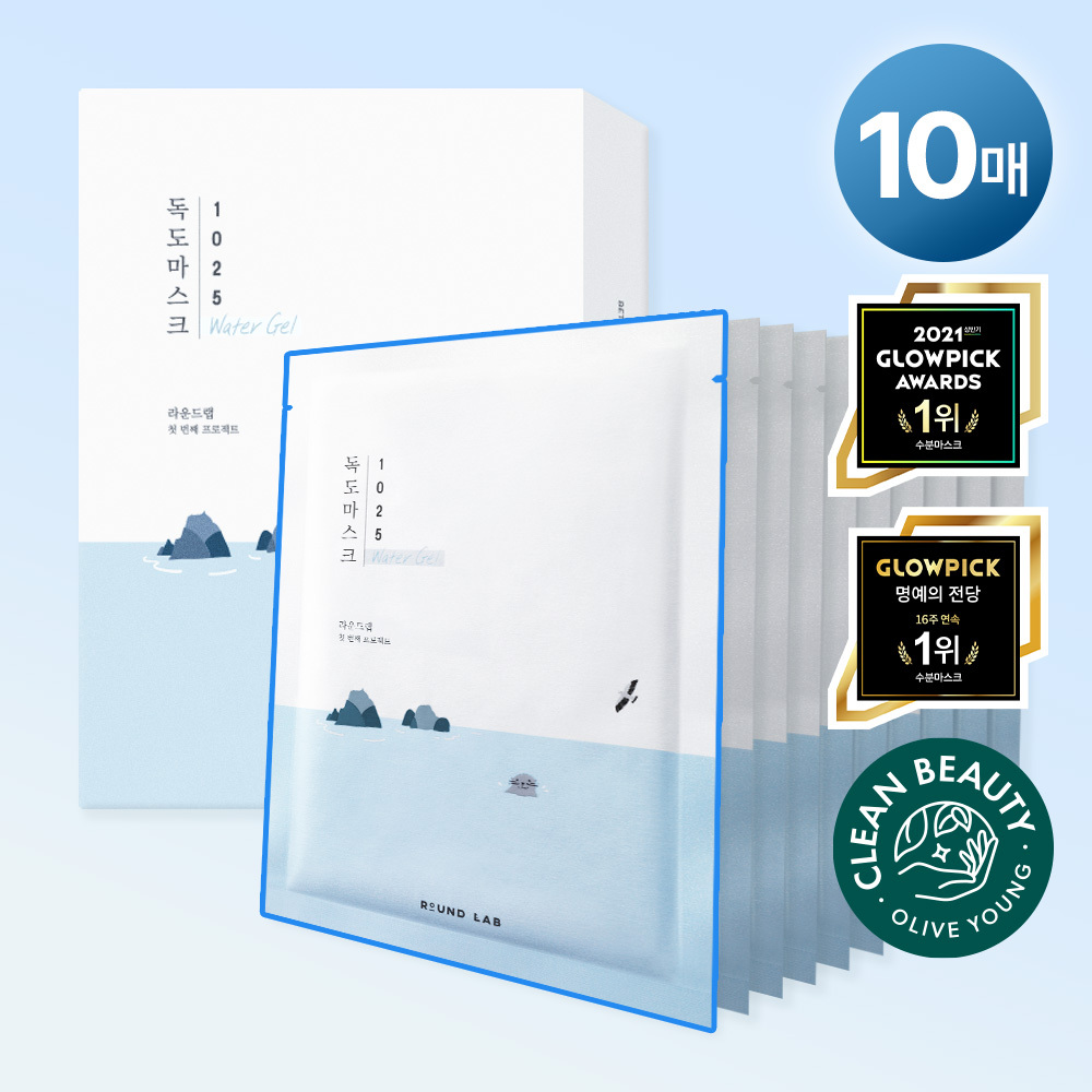 Round Lab 1025 Dokdo Moisture Water Gel Mask 10 sheets
