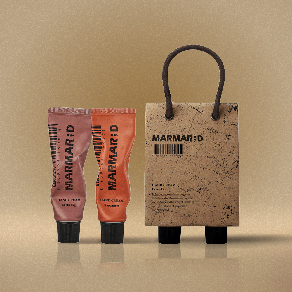 Marmardi Hand Cream Dolce Earth Pig 50ml + Bergamot 50ml