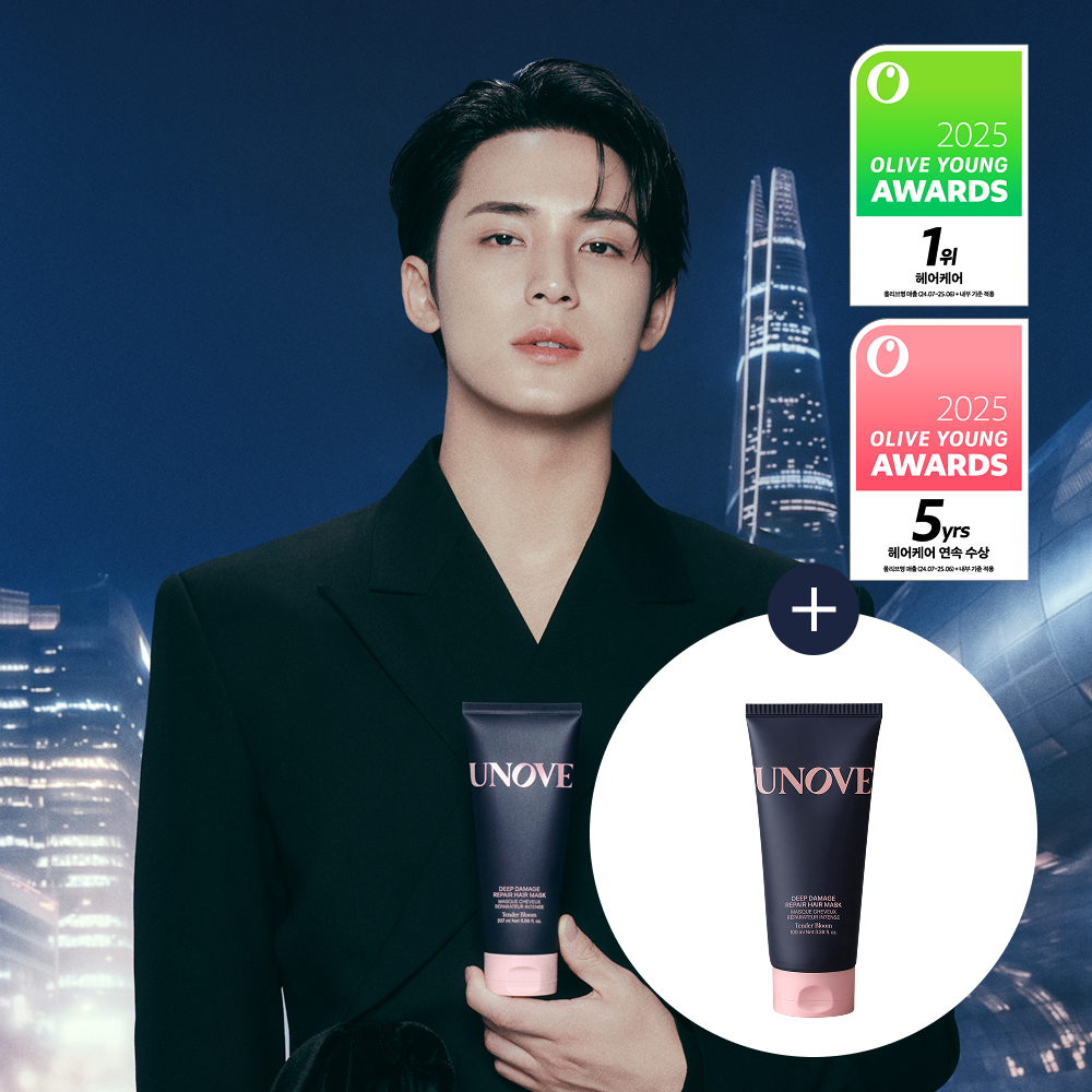어노브 딥 데미지 리페어 헤어 마스크 (헤어 트리트먼트) 텐더블룸 207ml+100ml