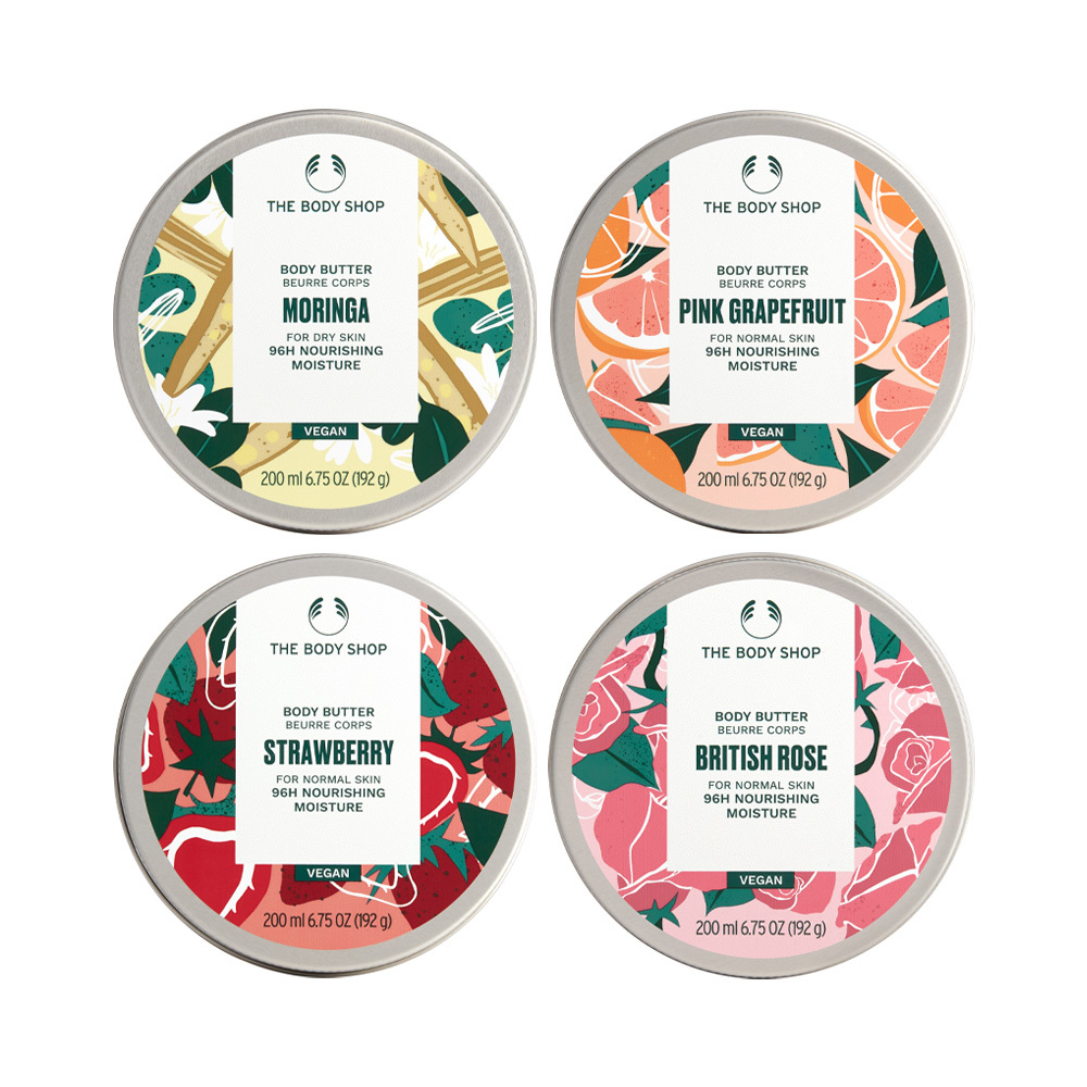 【お裾分け】海外製品ボディーバター1本4,500円　5セット The Body Shop (더바디샵) ボディバター 200ml 4種選択 | Olive Young