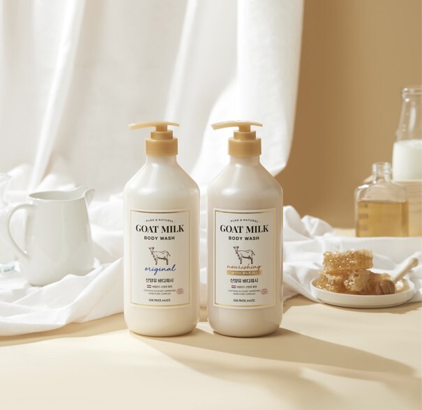 Shower Mate Goat Milk Original Body Wash 800ml 2 types, choose 1