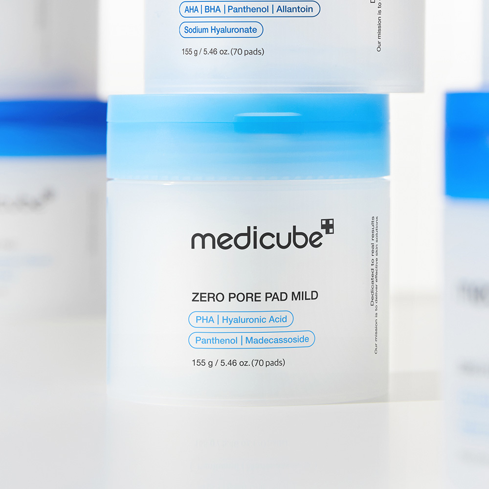 Medicube Zero Pore Pad Mild 70P for Sensitive Skin Gentle Toner Pads