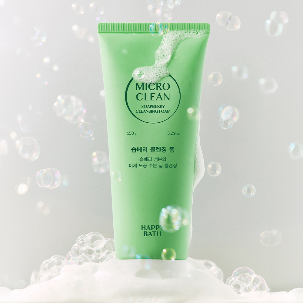 해피바스 마이크로 클린 솝베리 클렌징 폼 150G