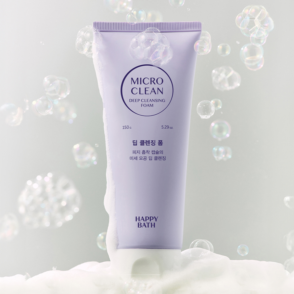 해피바스 마이크로 클린 딥 클렌징 폼 150G