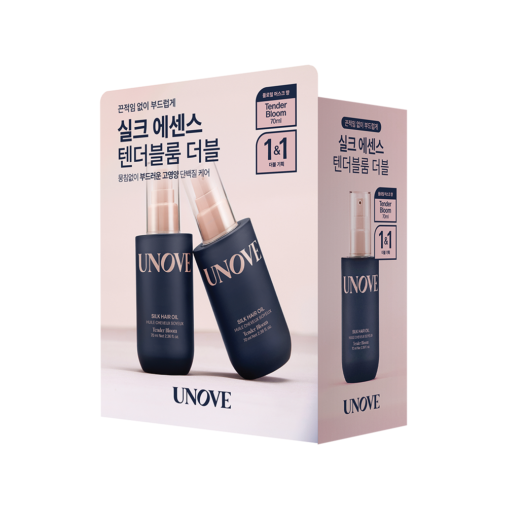 Eonobeu Silkeu Hair Oil Essence 70 ml Deobeul Gihoek ( Tendeobeulrum / Wompetal ) (어노브 실크 헤어 오일 에센스 70ml 더블 기획 (텐더블룸/웜페탈))