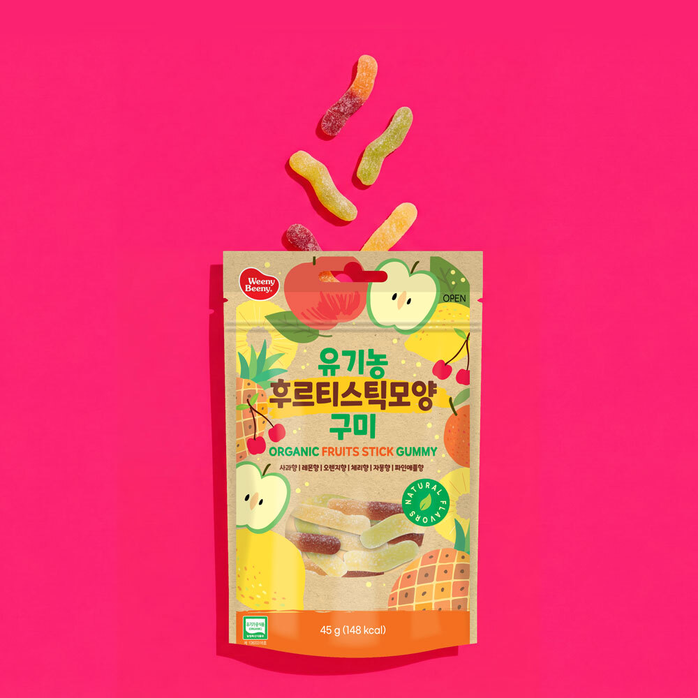 위니비니 유기농 후르티스틱모양구미 45g