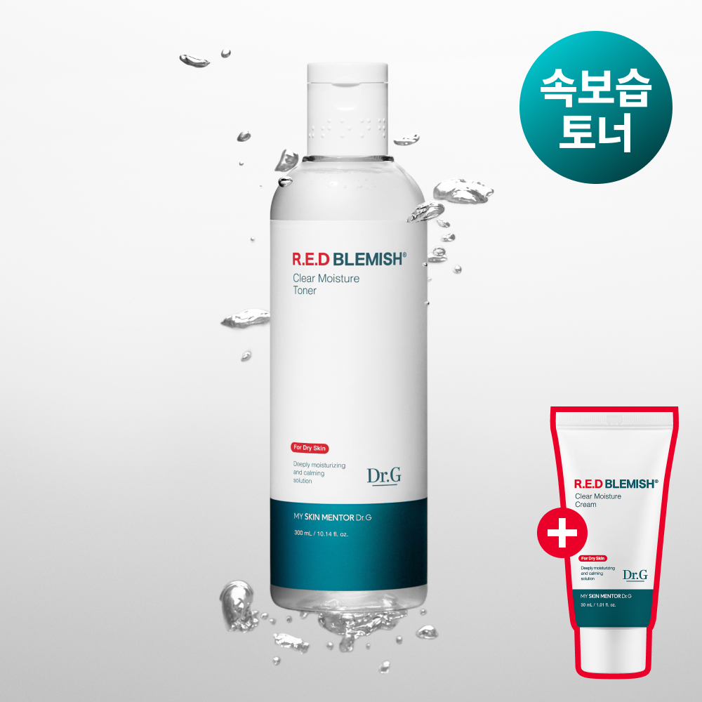 닥터지 레드 블레미쉬 클리어 모이스처 토너 증정 기획 (토너 300ml+크림30ml)