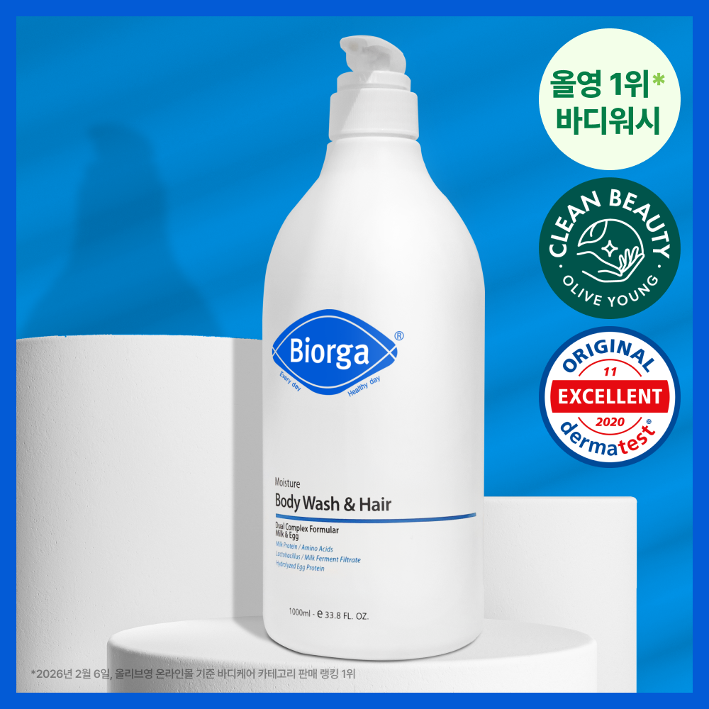 바이오가 [대용량] 바이오가 모이스춰 바디워시 앤 헤어 스쿠알란 1000ml