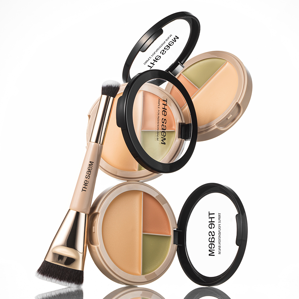 The Saem Cover Perfection Triple Foundation Balm 3colors