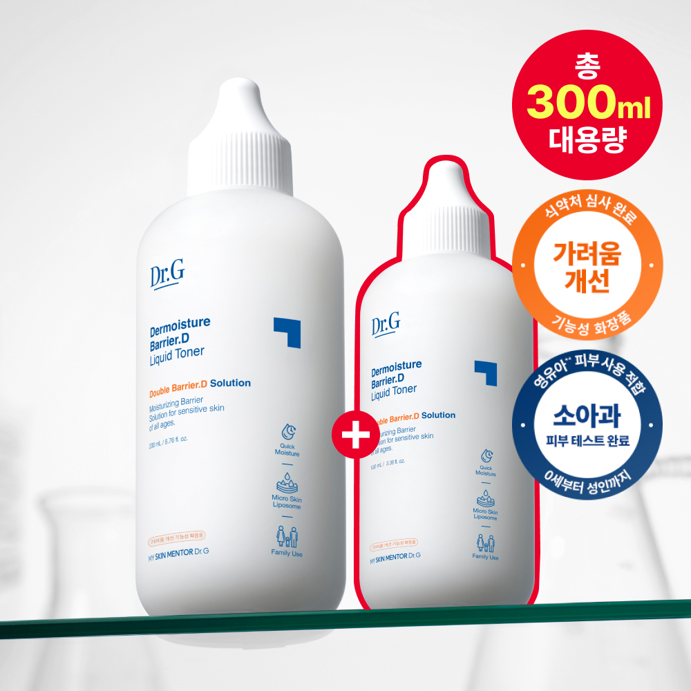 닥터지 더모이스처 배리어 D 리퀴드 토너 200ml 기획 (+100ml)