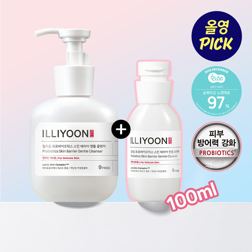 [9월 올영픽] 일리윤 프로바이오틱스 젠틀클렌저 여성청결제 300+100ml (기획/단품)