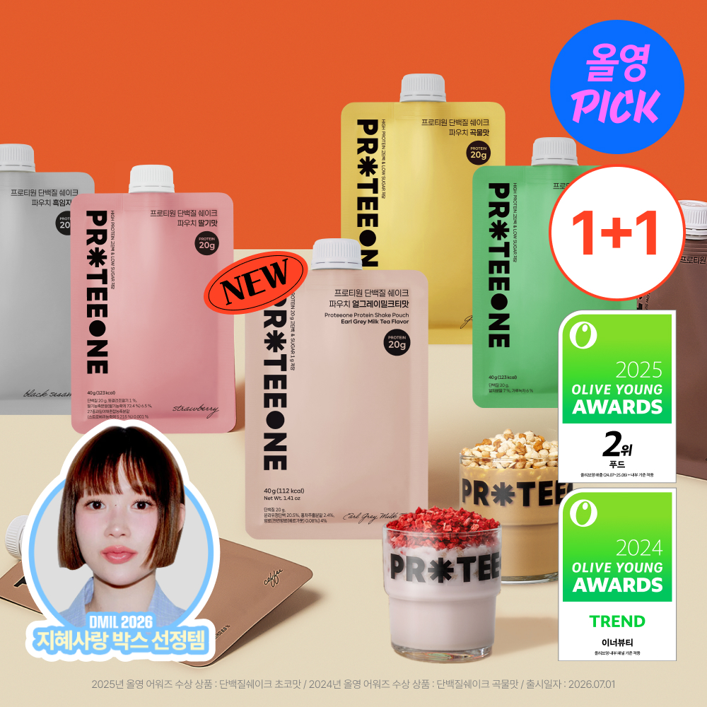 프로티원 단백질쉐이크 파우치형 40g 6종