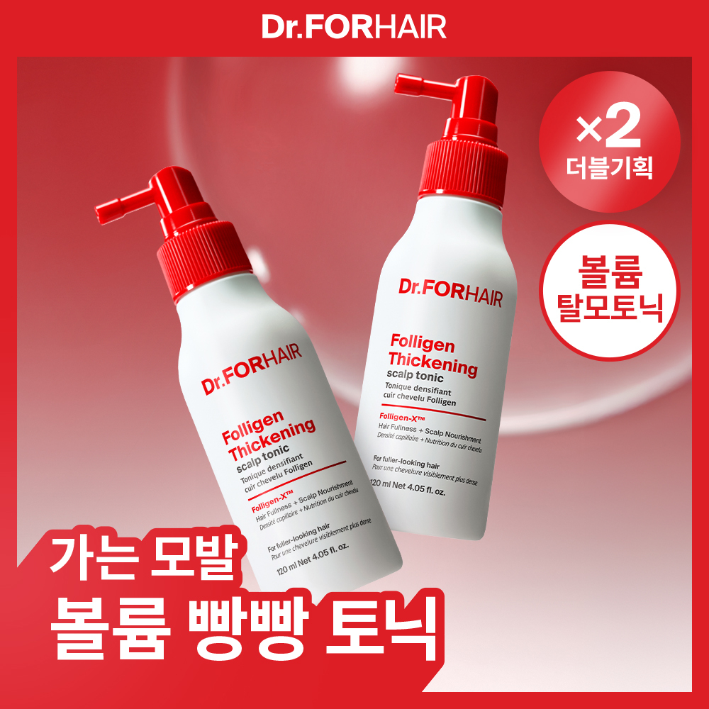 [두피영양제] 닥터포헤어 폴리젠 씨크닝 스칼프 토닉 120ml 더블기획