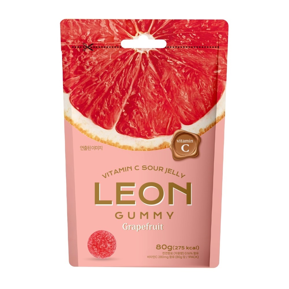 Leon Sour Vitamin C Grapefruit Jelly 80g