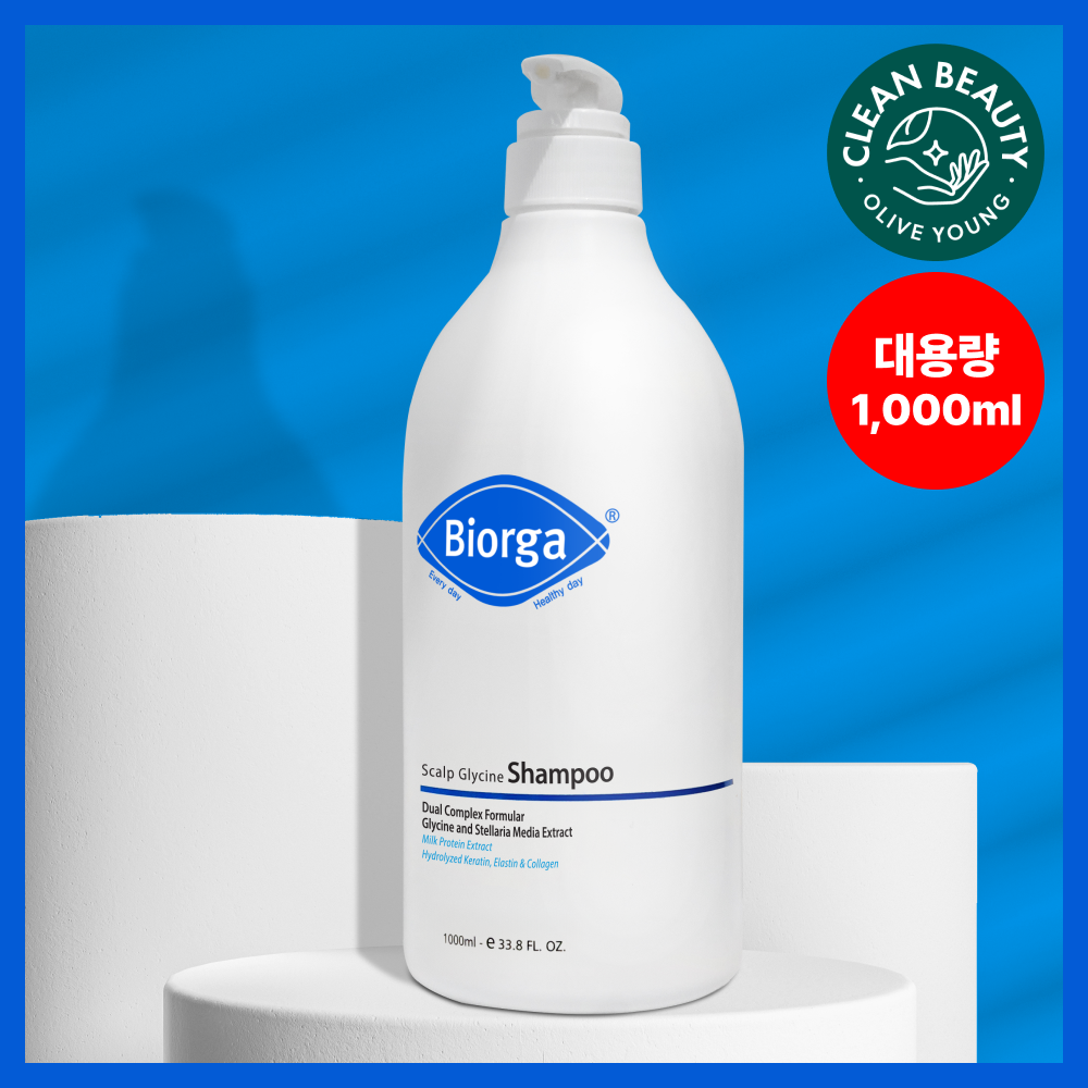 Glycine Milk Protein Shampoo 1000ml Large Capacity