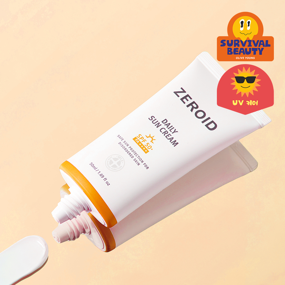 [민감피부 추천 무기자차] 제로이드 데일리 선크림 50ml