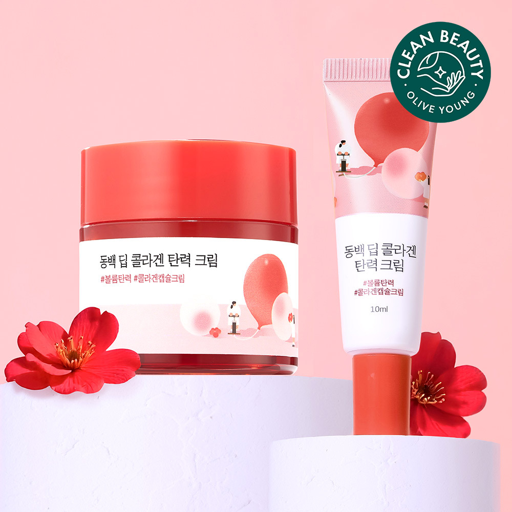 라운드랩 동백 딥 콜라겐 탄력 크림 50ml 기획 (+10ml)