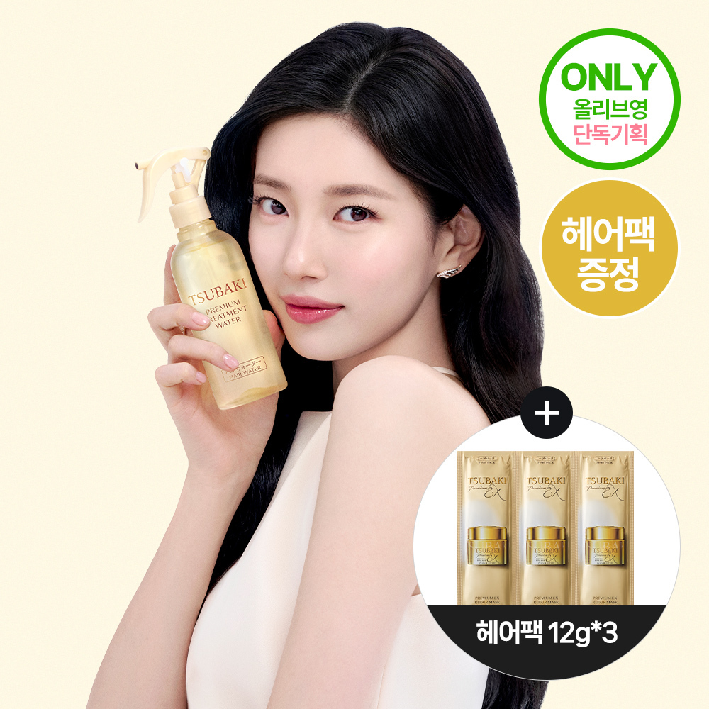 Tsubaki Premium Treatment Water 210ml (+Hair Pack 12g*3)