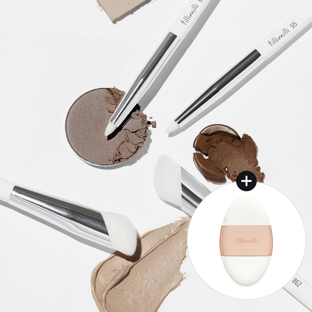 Filimili Detail Contour Brush Duo (+ Fitting Contouring Dual Puff provided)