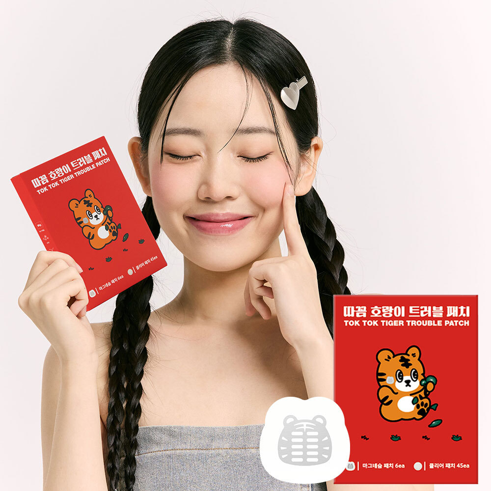 [짜기전/올인원 케어] 스노우투플러스 따꼼 호랑이 패치 3종 택 1 (단품 / 혼합)
