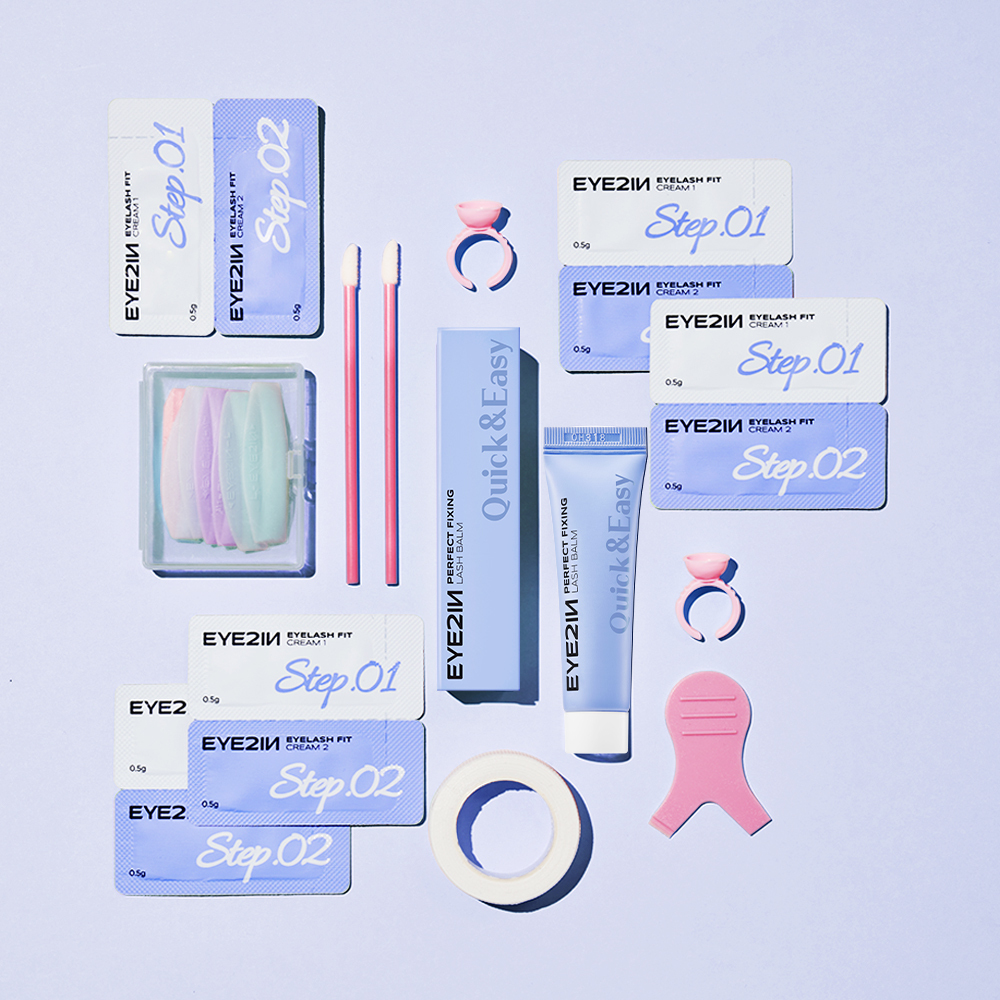 i2in Self Eyelash Lash Perm Kit 5 servings (Lash Balm/Glue)
