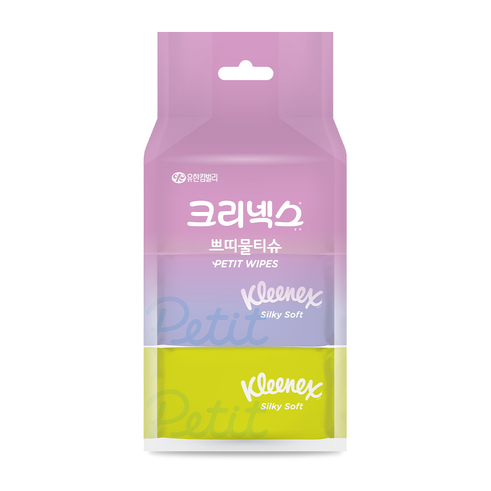 크리넥스 실키소프트 쁘띠 물티슈 2종 택 1(단품/번들)